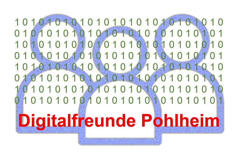 3 Figuren und dahinter viele Einsen und Nullen